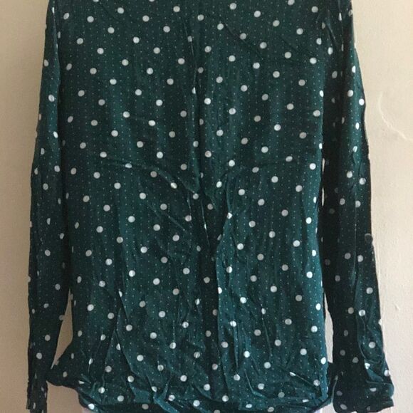 Primark Green and White Button down Top Size 8 - Picture 2 of 3
